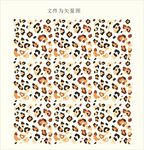 豹纹印花矢量图