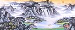 山水国画风景图
