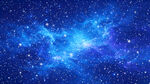 梦幻蓝色星空背景图