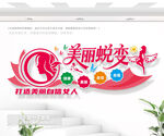 美丽蜕变美容院医美文化墙