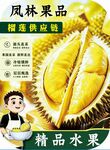 榴莲宣传海报灯箱