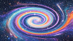 唯美旋涡宇宙星空背景图