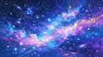 梦幻绚丽的璀璨星空