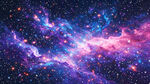炫彩唯美梦幻星空
