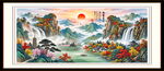 巨幅山水风景画