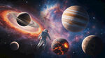 浩瀚宇宙星空星球背景图
