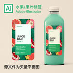 果汁标签