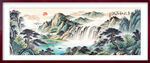 迎客松国画