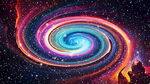 彩色漩涡宇宙太空星空