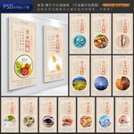 食堂餐厅文化标语挂画