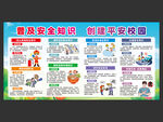 平安校园安全教育宣传栏