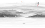 山水水墨画