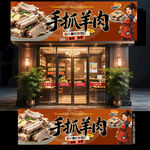手抓羊肉门头