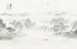 水墨山水画