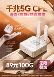 5GCPE路由器物联网海报
