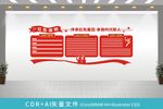 红色校园宣传文化墙