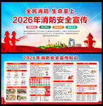 2026年消防月展板
