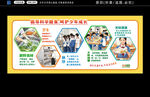 学校食堂展板