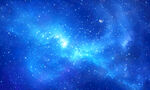 高清蓝色星空背景图