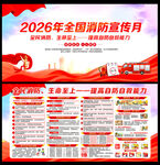 2026年全国消防宣传月展板