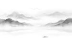 水墨画山水