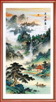 竖幅风景画