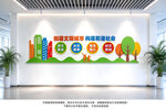 创文明城市文化墙