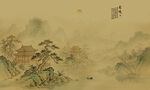 中国风山水画