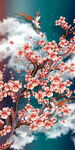 红梅迎春国风花鸟玄关装饰画