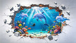 3D海底世界立体画