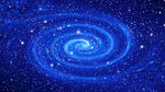 蓝色宇宙星空旋涡吊顶天花软膜