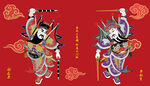 传统门神年画图案