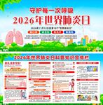 2026年世界肺炎日  宣传栏