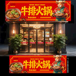 牛排火锅门头