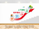 校园楼梯文明行为文化墙