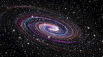 彩色漩涡星空