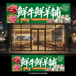 牛羊肉店门头