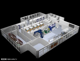 底层展示厅标摊