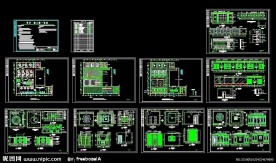 中式餐厅施工图