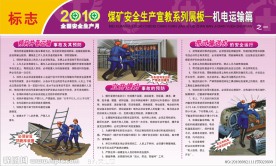 煤矿安全生产展板