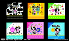 可爱韩国卡通牛牛本本封面设计