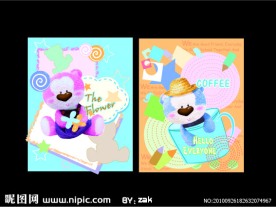 韩国蓝熊本本封面