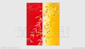 日式屏风设计（柳树剪影）