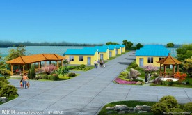 长廊凉亭温室大棚花窖模型