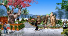 生态园景观效果图
