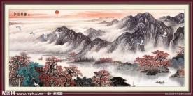 风景画 江山锦绣