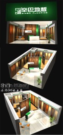 地板店设计三维模型3ds配CAD图