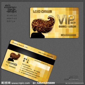 美容美发VIP卡模板