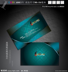 高档欧式风格名片设计模版