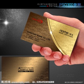 尊贵高档名片模板